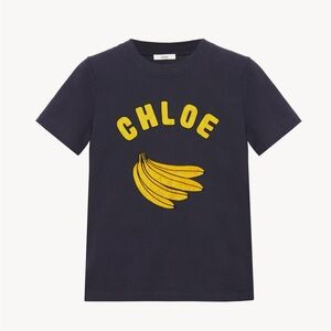 ✨ NEW CHLOE banana print logo baby fit t-shirt